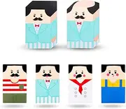 8Pcs Cute Salaryman Erasers Bald Uncle Erasers Bulk Bald Eraser Desk Pet Fun Pencil Eraser Back to School Gifts for School Classroom Rewards Party Favors