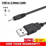 USB 2.0 Barrel DC Adapter Cable Charging Charger Lead Cord Wire 2.0 x 0.6mm 1.3m