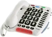 Oricom CARE100 Amplified Big Button Phone, Extra Loud Power Boosted Ringer, Super Bright Flashing Ring Indicator, 12 One Touch Memories and Easy Grip Handset. Hearing Aid Compatible.