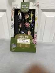 Seed & Sprout Gardening Tool Set Hand Rake & Shovel Moonlight Rose