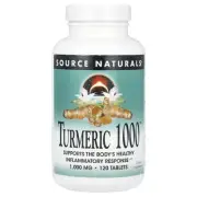 2 X Source Naturals, Turmeric 1000�, 1,000 mg , 120 Tablets