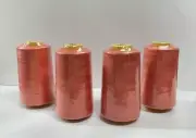 Perial Co 4 Cones Polyester Thread for Sewing Quilting Serger Deep Coral