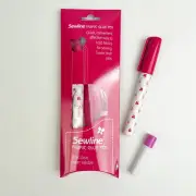 Sewline Fabric Pink Glue Pen with One Refill English Paper Piecing Applique