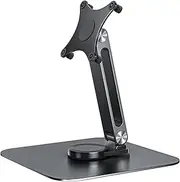 TAFTIWEXN Monitor Arm Ergonomic Stand Portable Monitor Stand Aluminum Alloy Desktop 360° Rotation, Load Capacity, Super Stable, Adjustable Laptop Riser (Black)