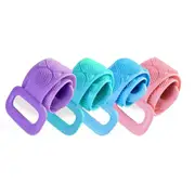 Bath Silicone Exfoliating Back Strap Scrub Shower Body Scrubber