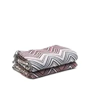 [Missoni Home] Missoni Home Zigzag-design Blanket ONE SIZE BLUE/GREEN