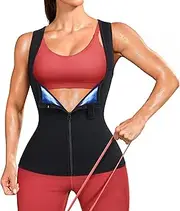 Junlan Waist Trainer for Women - Sauna Suit Sweat Vest Waist Trimmer for Working Out