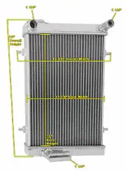 SubZero Champion 3 Row All Aluminum Radiator for 1979 1980 Triumph Spitfire (for: Triumph)