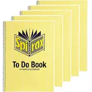 Spirax 706 Notebook To Do List Book 140 Page (A4) [Pack 5]