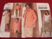 VOGUE WARDROBE #V2864 - LADIES JACKET-TOP-DRESS-SKIRT & PANTS PATTERN 8-12 FF
