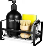 Sponge Holder Kitchen Sink- Stainless Steel Kitchen Sink Caddy Organizing Sponge
