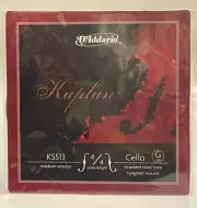 D'Addario Kaplan Cello Single G String, 4/4 Scale, Medium Tension