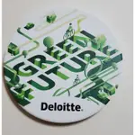 全新 DELOITTE 勤業眾信 特製 吸水杯墊 尺寸 11 X 11 CM 陶瓷