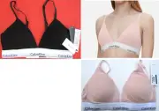 New Calvin Klein Modern Cotton Lightly Lined Triangle Bralette QF5650 Size L