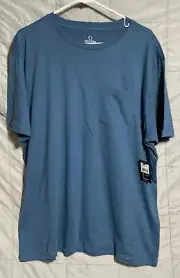 Brixton Short Sleeve Pocket Tee Size Large Indie Teal Color