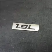 1x Black 1.9L Chrome Silver Metal Decal Badge Emblem Sticker Engine Turbo Diesel (for: Renault)