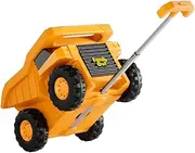 [PUQU] Monster Truck Design Kids Travel Suitcase Toddler Luggage With Wheels (Yellow)