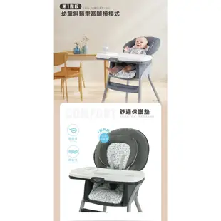 GRACO-6 in1成長型多用途餐椅 TABLE2TABLE™LX 6-in-1 Highchair-兒童餐椅