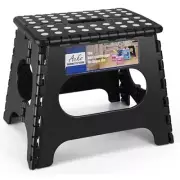 Folding Step Stool Foldable Step Stools for Kids and Adults Foot 11 Inch Black