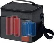 Cooler Tote Bags Insulated, Cooler Bag Insulated Ice Chest with Shoulder Strap, Foldable Drink Cooling Box for Hiking Camping Picnic Travel Boating Work Fishing BBQ