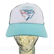 Saucony Hat Cap Trucker Snap Back White Foamie Mesh Adjustable Outdoor!