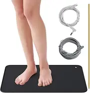 Grounding Mat with Grounding rod Kit,for Foot Therapy,Universal Grounding Sleep Mat,Reconnect to The Earth EMF Recovery,Improve Energy,Sleep Assist and Helps with Anxiety