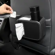 Car Seat Back Holder Trash Can, 45 Garbage Bags, Hanging Tissue Holder, Umbrella