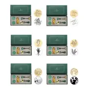 Wax Seal Stamp Kits, Wax Sealing Beads Set with Wax Spoons, for Wedding