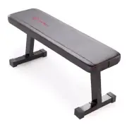 Flat Utility Weight Bench for Home Gym Weight Training and Ab Basic - Black