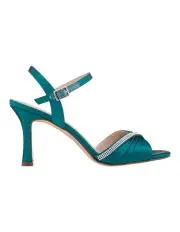 [NINA] Agnes Sandals in Spruce Crystal Satin