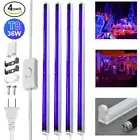 4pcs 36W 18W T8 UV LED 365nm Violet Blacklight Insect Trap Light Purple Bar Lamp
