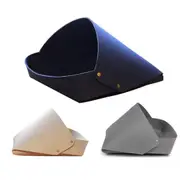 Semi-Enclosed Felt Cat Bed Foldable Removable Cozy Sleeping House for Cats