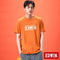 在飛比找momo購物網優惠-【EDWIN】男女裝 網路獨家↘模型LOGO短袖T恤(黃褐色