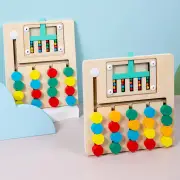 Montessori Cognitive Learning Toy for Kids Wooden Color Shape Toy Early Brain Stimulation Logical Enlightenment Hand-eye