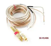 6ft CablesOnline 14 AWG Speaker Wire Pair Cables with Dual RCA Male Plugs