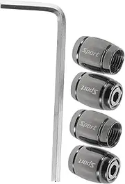 Alipis 4pcs Tire Valve Stem Caps Airtight Seal for Car Motorcycle Unique Prevent Air Leaks Dust Stylish Accessories for All Vehicle