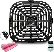 Air Fryer Grill Pan for Instants Vortex 2QT Mini Air Fryer Oven, Premium Air Fryer Grill Crisper Plate, Air Fryer Grate Grid with Rubber Tabs for Instants 2QT Air Fryer, Nonstick, Dishwasher Safe