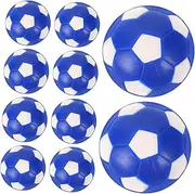 BESPORTBLE 10pcs Table Soccer Footballs Mini Soccer Football Game Supplies Desk Soccer Balls Table Football Accessories Football Balls Desk Football Replacements Table Game Supplies PVC Blue