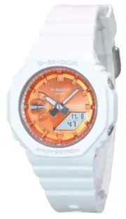 Casio G-Shock Orange Dial Quartzv Sport 200M Ladies Women's Watch GMA-S2100WS-7A