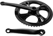 BESPORTBLE Ergonomic Bike Cranks for Chain Stability Iron Material Single Speed Design