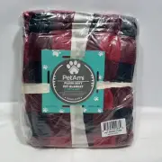 PetAmi ~ Plush Soft Pet Blanket, Red & Black Plaid, 40" X 60" ~ NEW SEALED