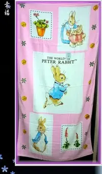 在飛比找Yahoo!奇摩拍賣優惠-^O^小荳的窩之毛巾浴巾-Peter Rabbit比得兔就是