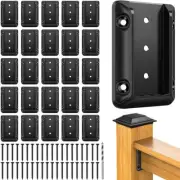 Steel DN Mate 40 PCS Deck Railing Bracket Connectors for 2x4 (Actual 1.5”x3.5”)