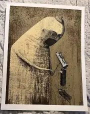 SIGNED Bisser Hunger Art Print Poster Urban Street Bottleneck Gallery Train LE