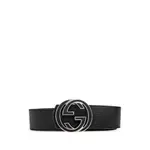 [Gucci] Gucci Reversible Interlocking G Belt 85 CM BLACK