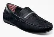 Stacy Adams CORBY Moc Toe Saddle Slip On - 15 Black Men's Driving Loafer Shoes