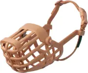 Baskerville Classic Basket Muzzle - Dog Can Pant and Drink, Prevents Biting and