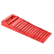 ENJOYWOOD 16PCS Metric Gauge Blocks Set Aluminum Alloy Precision Measurement Red Color Convenient Storage Set Up Blocks
