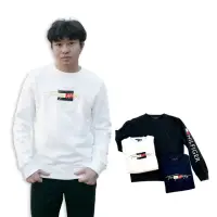 在飛比找momo購物網優惠-【Tommy Hilfiger】大學T 刷毛 立體刺繡log