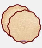 [La DoubleJ] La DoubleJ Set of 2 straw placemats One Size beige